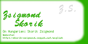 zsigmond skorik business card